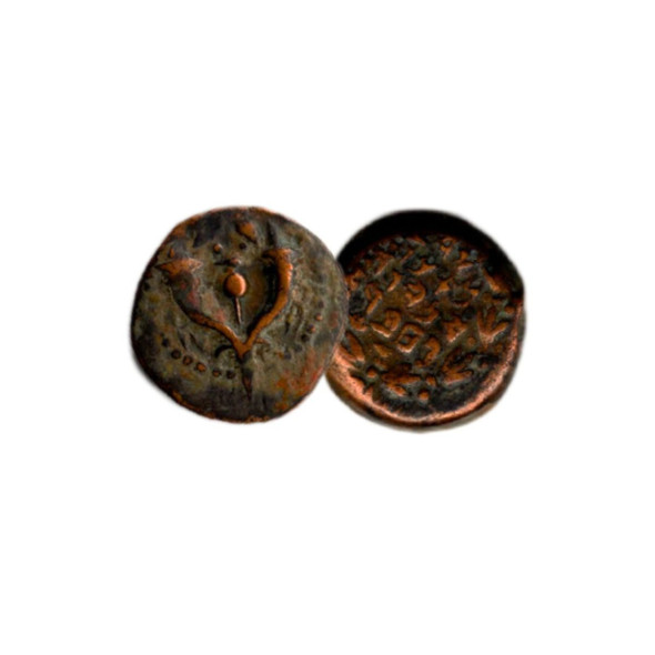 First Jewish Coin Box: Ancient Judaean Coin of the Second Temple Period (One-Coin Box)