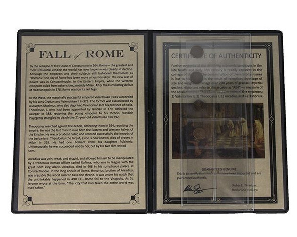 Fall of Rome: Four "AE4" Coins of the Late Roman Empire (Album)