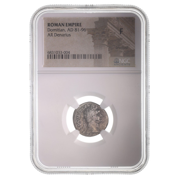 Domitian Silver Antoninianus NGC Certified Slab(F)