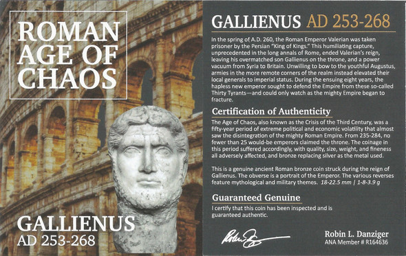 Roman AE of Gallienus (AD 253-268) NGC