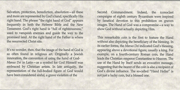 Right Hand of God Box: Medieval German ”Hand Heller“ Silver Coin