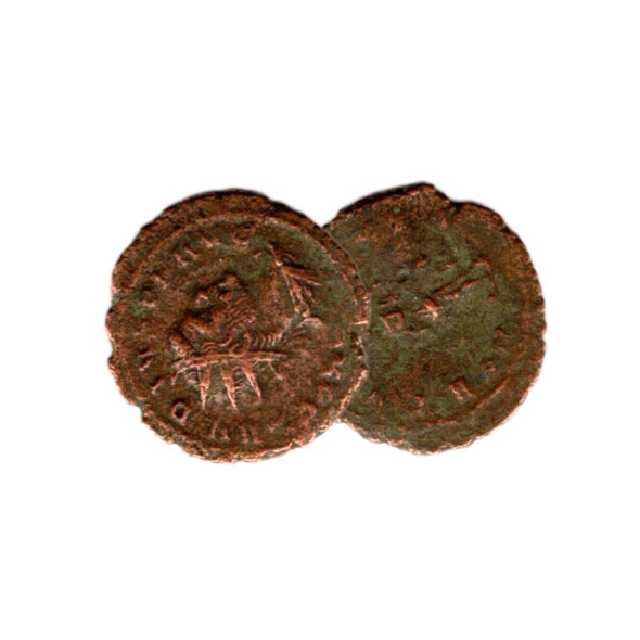 Father of Valentine's Day Box: Bronze Coin of Roman Emperor Claudius II Gothicus (One-Coin Box)