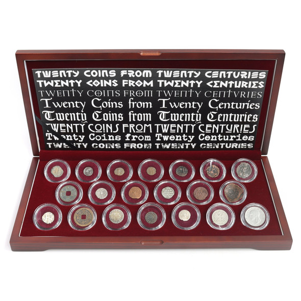 Twenty Coins from Twenty Centuries: Boxed Collection of Coins from the First through the Twentieth Centuries AD