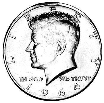 1964 Half Dollar Silver Half Dollar Kennedy Half Dollar