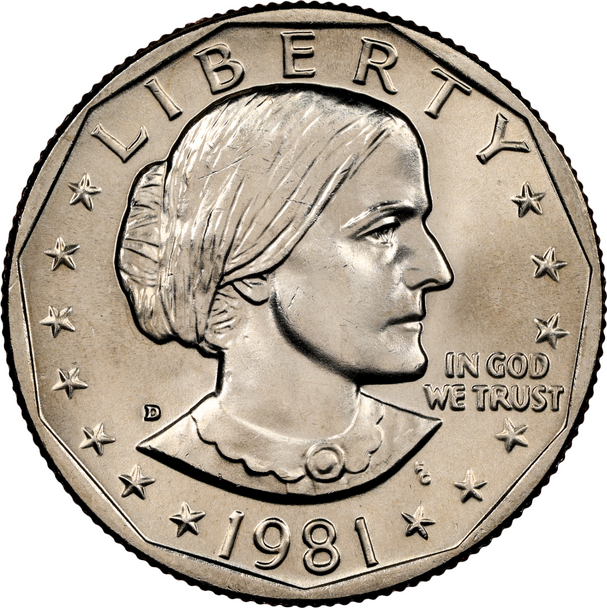 1981-D Susan B Anthony Dollar Coin