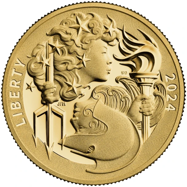 2024 1 OZ GOLD BRITANNIA AND LIBERTY