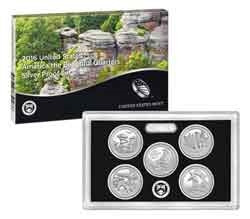 2016 National Park Quarter Silver Proof Set