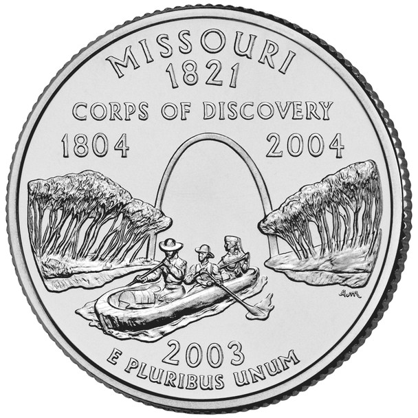 Missouri State Quarter 2003-P
