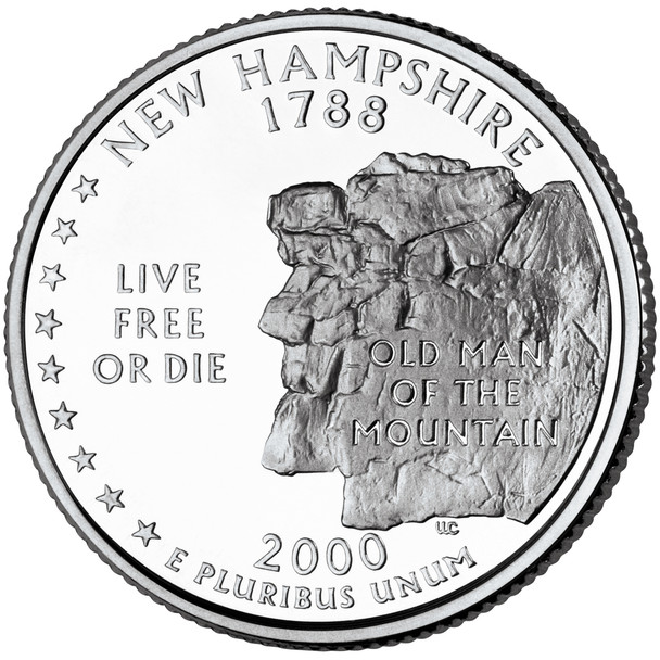 New Hampshire State Quarter 2000-P