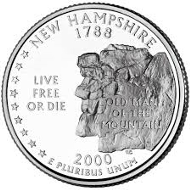 State Quarter Rolls New Hampshire 2000-D