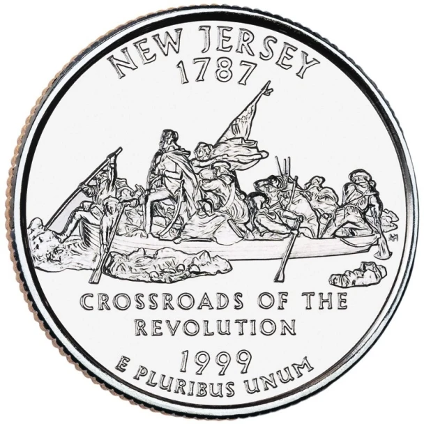 State Quarter Rolls New Jersey 1999-P