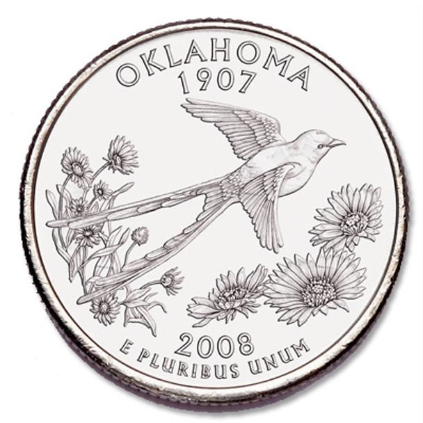 State Quarter Rolls Oklahoma 2008-P