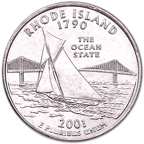 Rhode Island State Quarter 2001-D