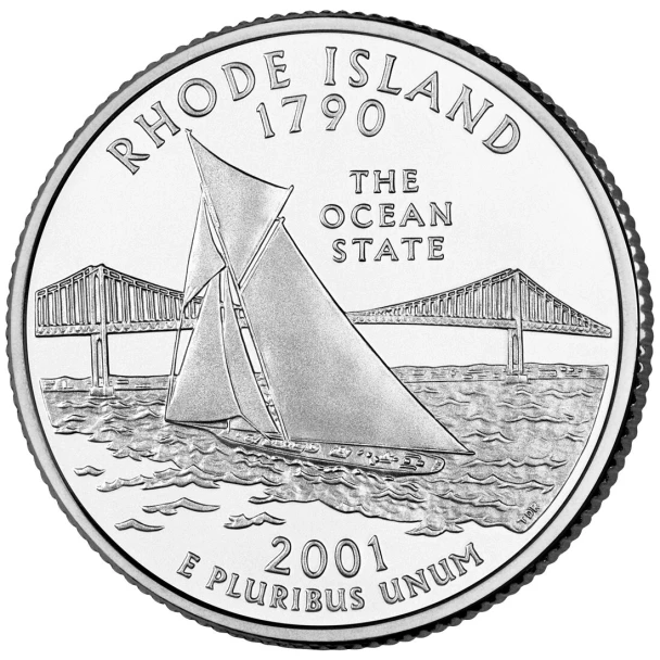 State Quarter Rolls Rhode Island 2001-D