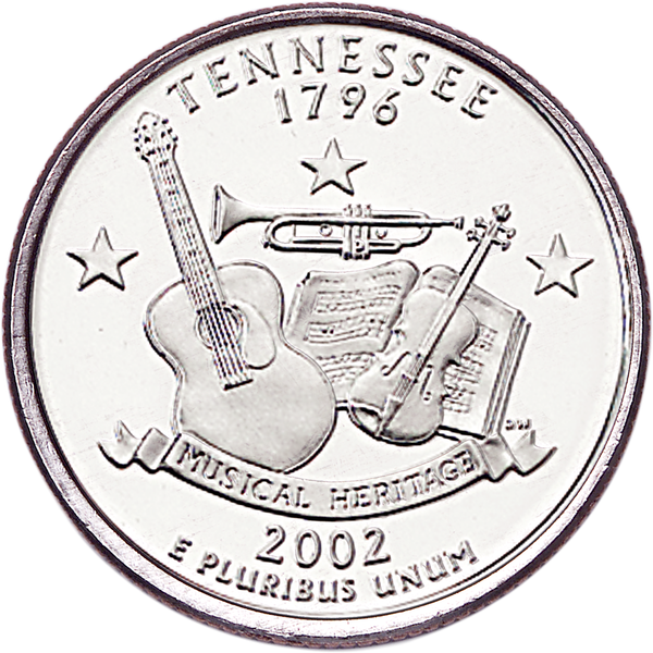 State Quarter Rolls Tennessee 2002-D