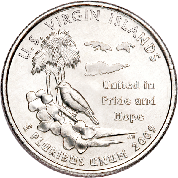 U.S. Virgin Islands Territory Quarter Rolls 2009-P