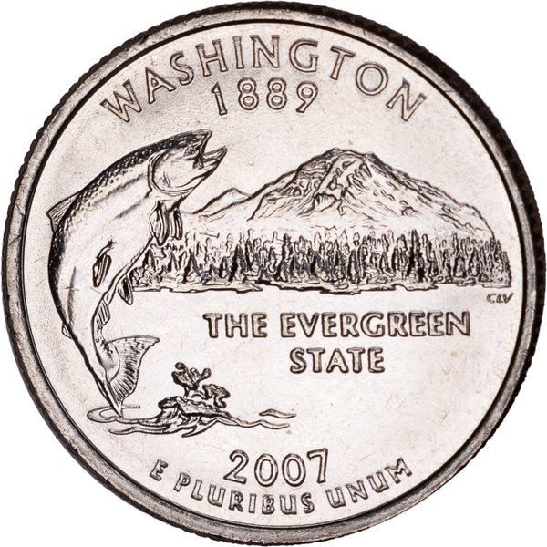 State Quarter Rolls Washington 2007-D