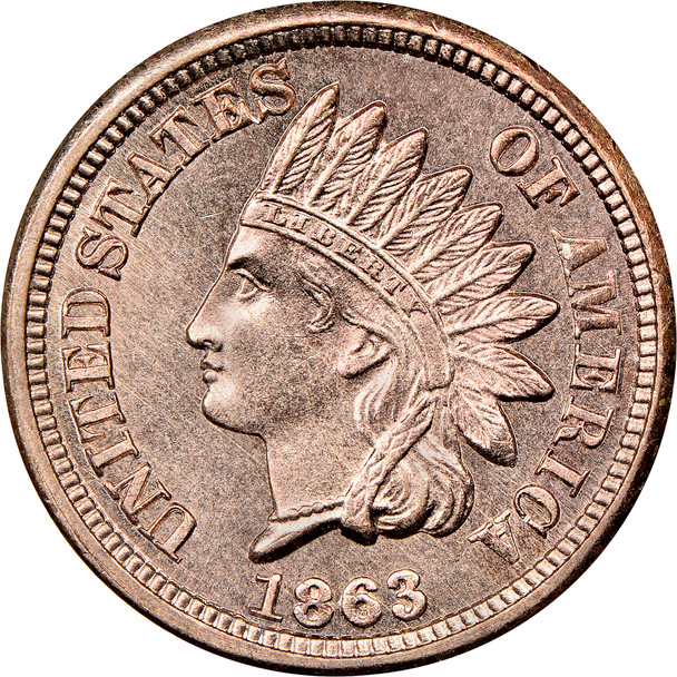 1863 Indian Head Penny