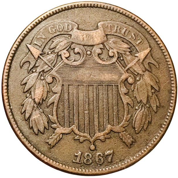 1867 Two Cent Piece