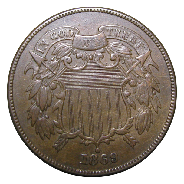 1869 Two Cent Piece