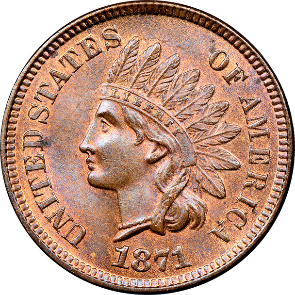 1871 Indian Head Penny