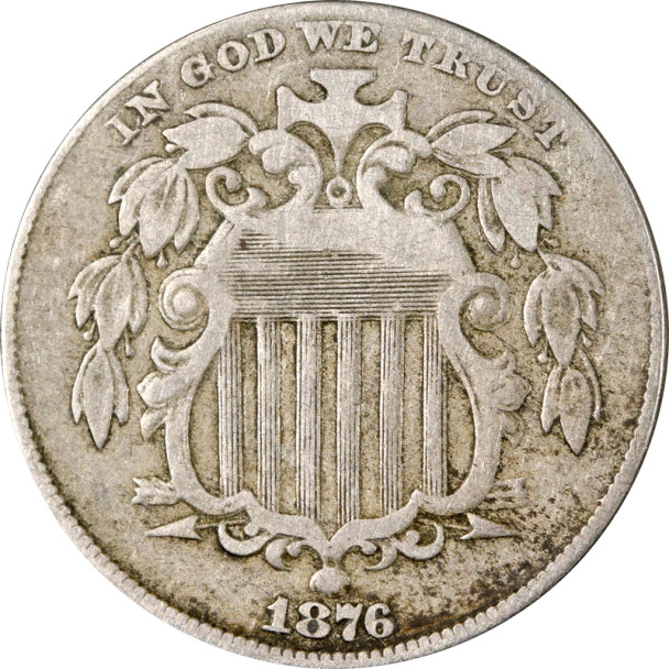 1876 shield nickel