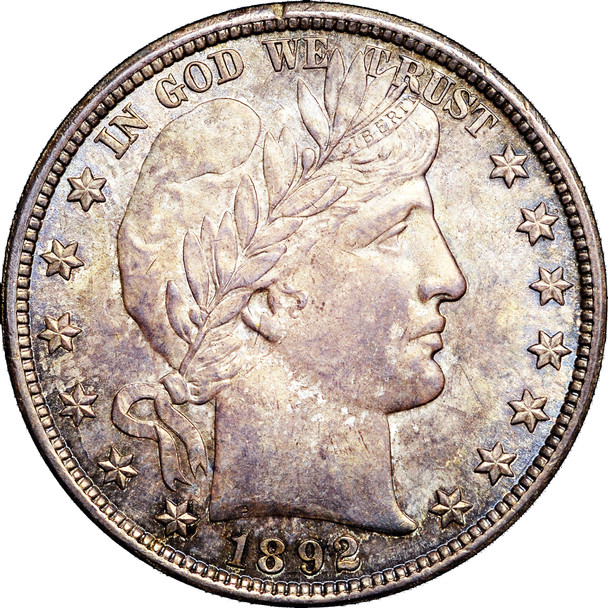 1892-P Barber Half Dollar