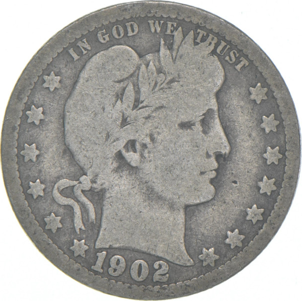 1902-O Barber Quarter
