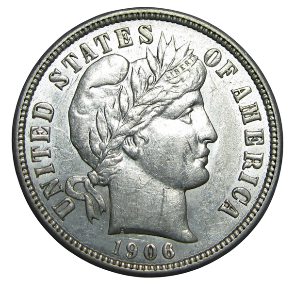 1906-D Barber Dime