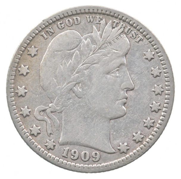 1909-D Barber Quarter