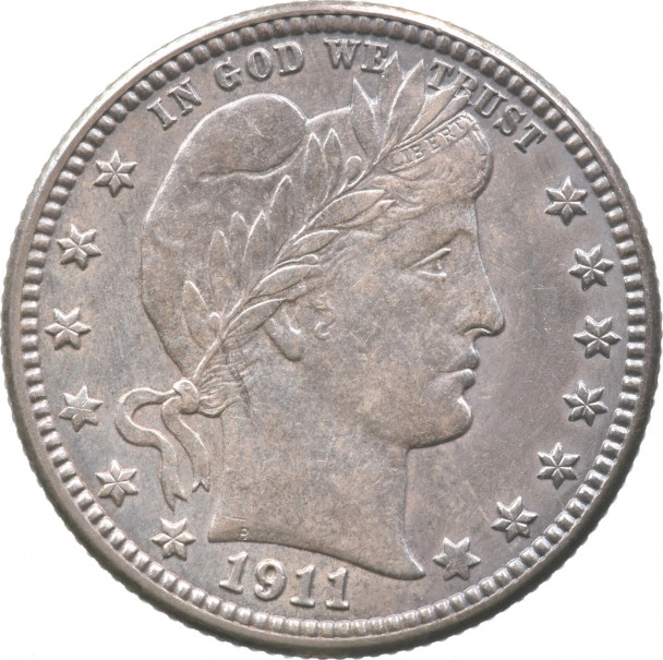 1911-S Barber Quarter