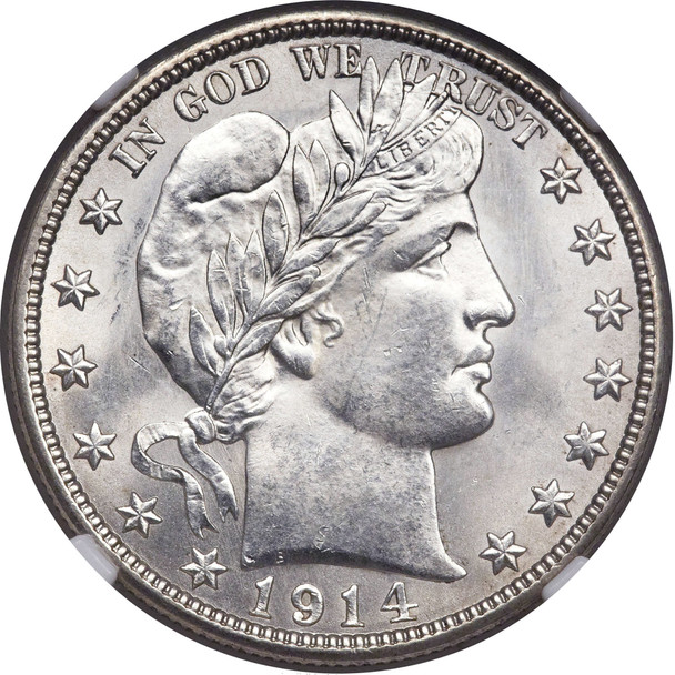 1914-P Barber Half Dollar