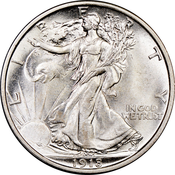 1918-P Walking Liberty Half Dollar