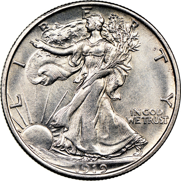 1919-D Walking Liberty Half Dollar