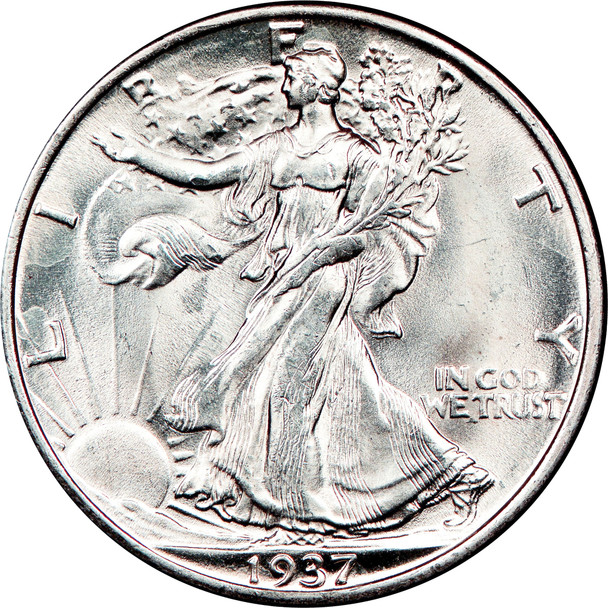 1937-S Walking Liberty Half Dollar