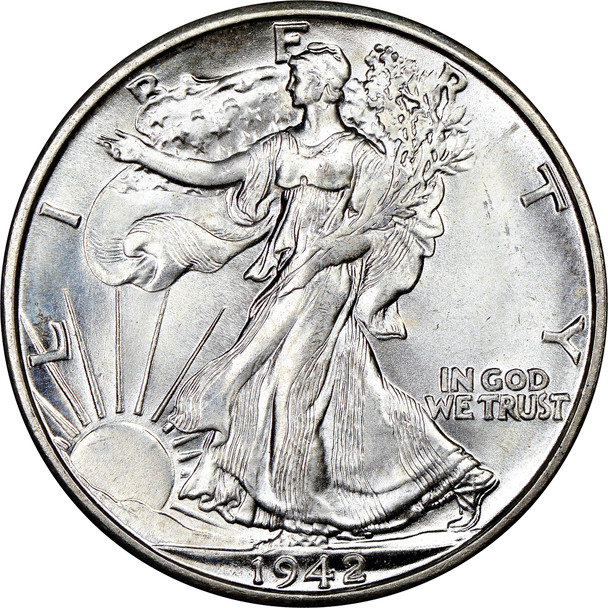 1942-D Walking Liberty Half Dollar Silver Half Dollars For Sale