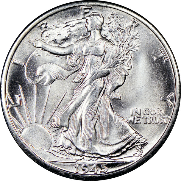 1945-D Walking Liberty Half Dollar