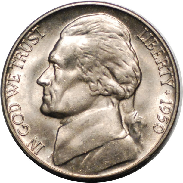 1950-D Jefferson Nickel