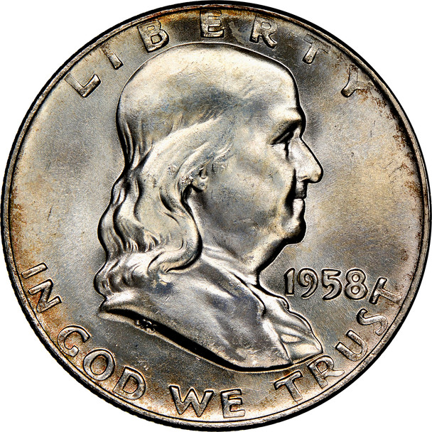 1958-D Franklin Half Dollar