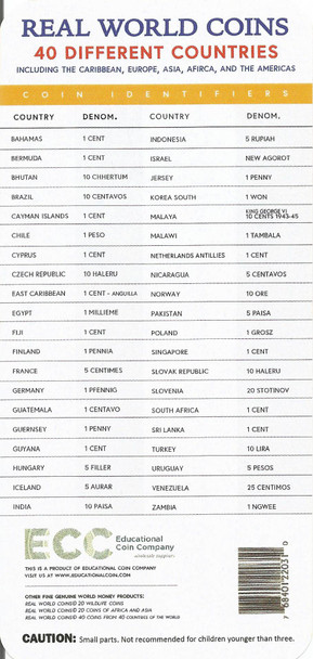 From around the World: A Collection of 40 Coins