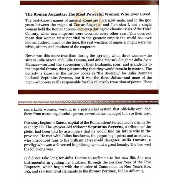 Rome's "Three Julias" : Severan Dynasty (Six-Coin Box)