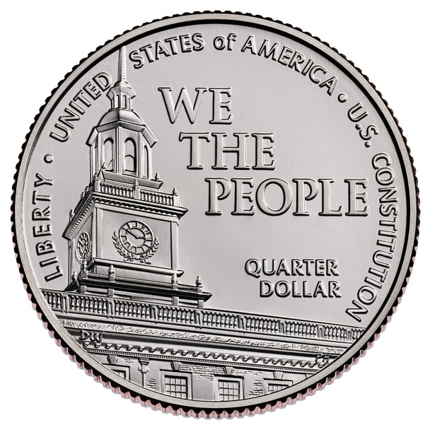 U.S. Constitution Quarter Reverse