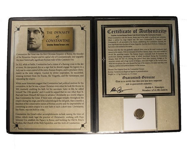 Constantine Dynasty: 1 Roman Bronze Coin (Album)