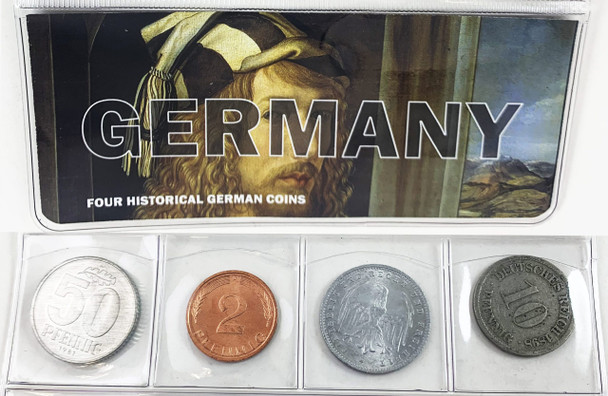 Germany: Four Historical German Coins - reverse