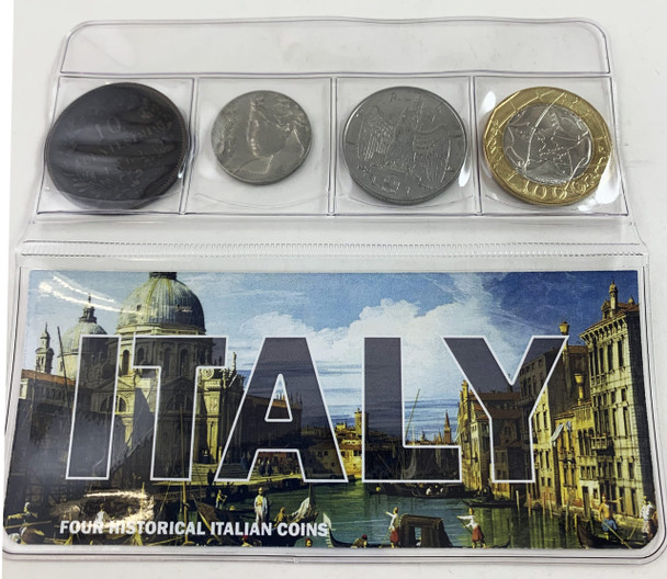 Italy: Four Historical Italian Coins - reverse
