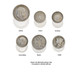The Great War Box: 6 Silver Coins from the First World War (WWI) (Six-Coin Box)