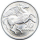 Pegasus 10 drachmai Greek Coin - detail