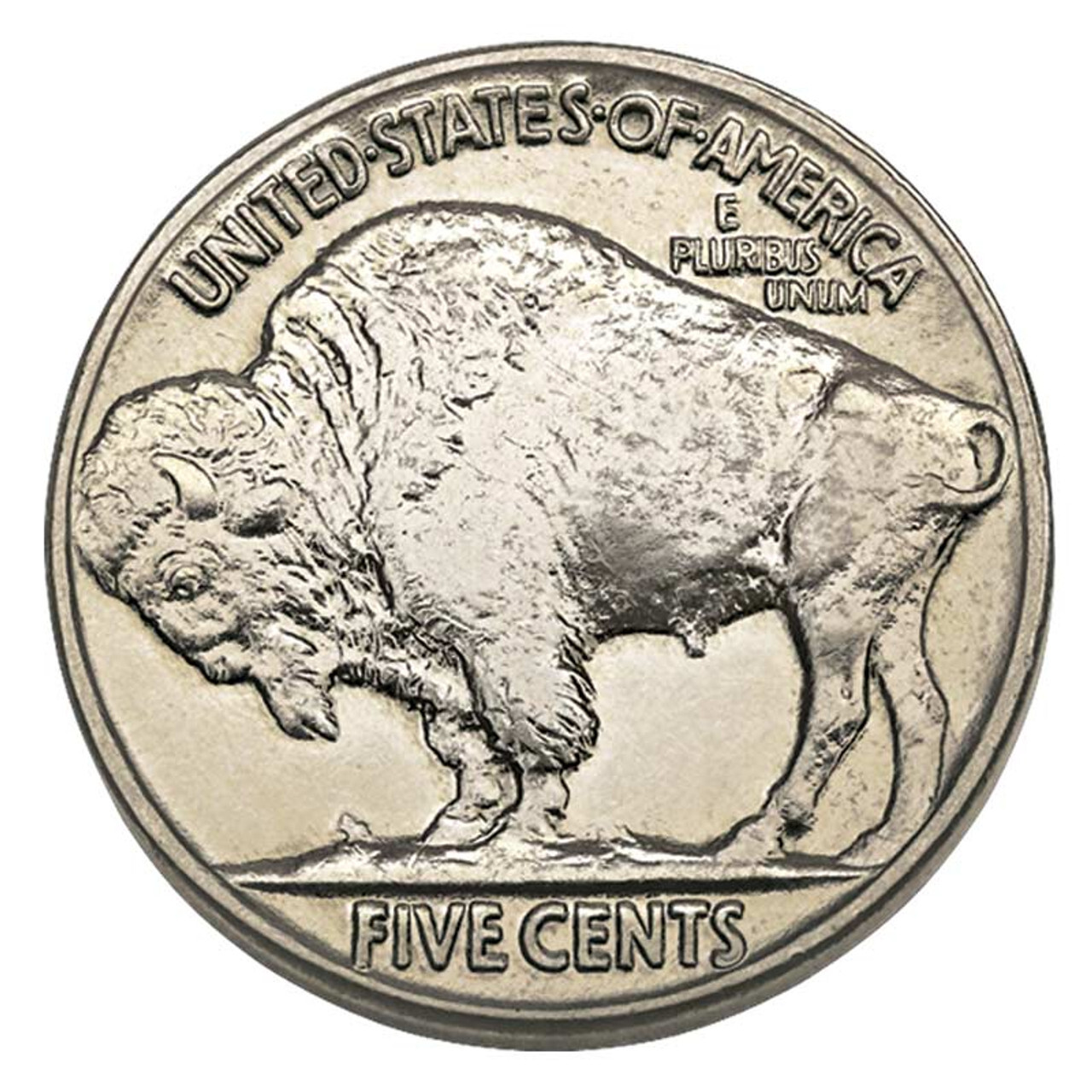 Location of the mint mark on the reverse of a Buffalo Nickel below FIVE CENTS - 5 cent buffalo nickel value Location of the mint mark on the reverse of a Buffalo Nickel below FIVE CENTS - 5 cent buffalo nickel value