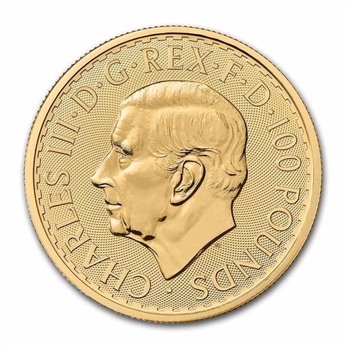 2023 1 OZ GREAT BRITAIN GOLD BRITANNIA KING CHARLES