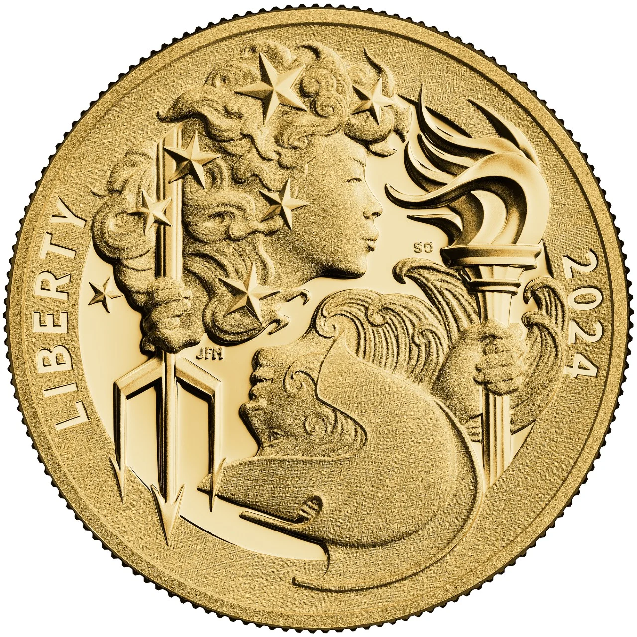 2024 1 OZ GOLD BRITANNIA AND LIBERTY